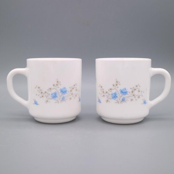 Vintage Arcopal France Romantique Coffee Mugs - Picture 9 of 9